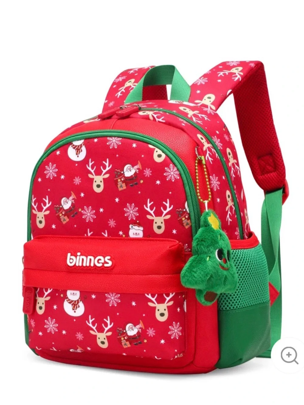 Sun Eight Binnes Kids Christmas Backpack w/Santa & Reindeer Print. NWT. - Picture 1 of 5